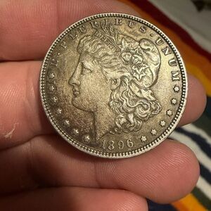 1896 Silver Morgan Dollar no mint mark